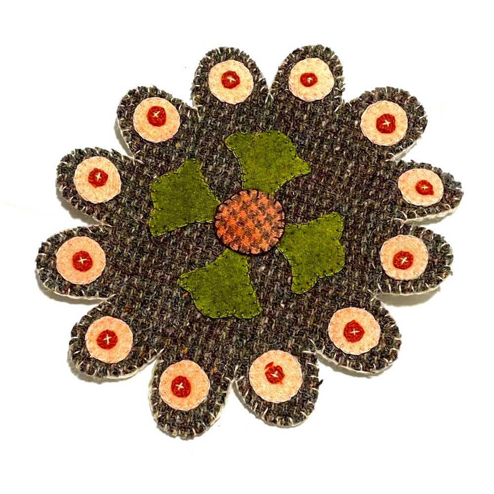 🦋2 for $25- Doily Handmade All Wool Original - One of a Kind